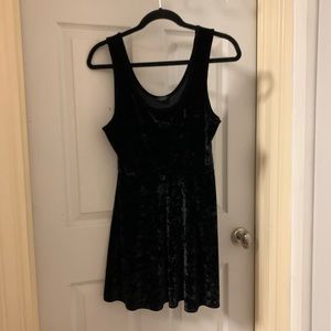 Topshop velvet black dress size US10